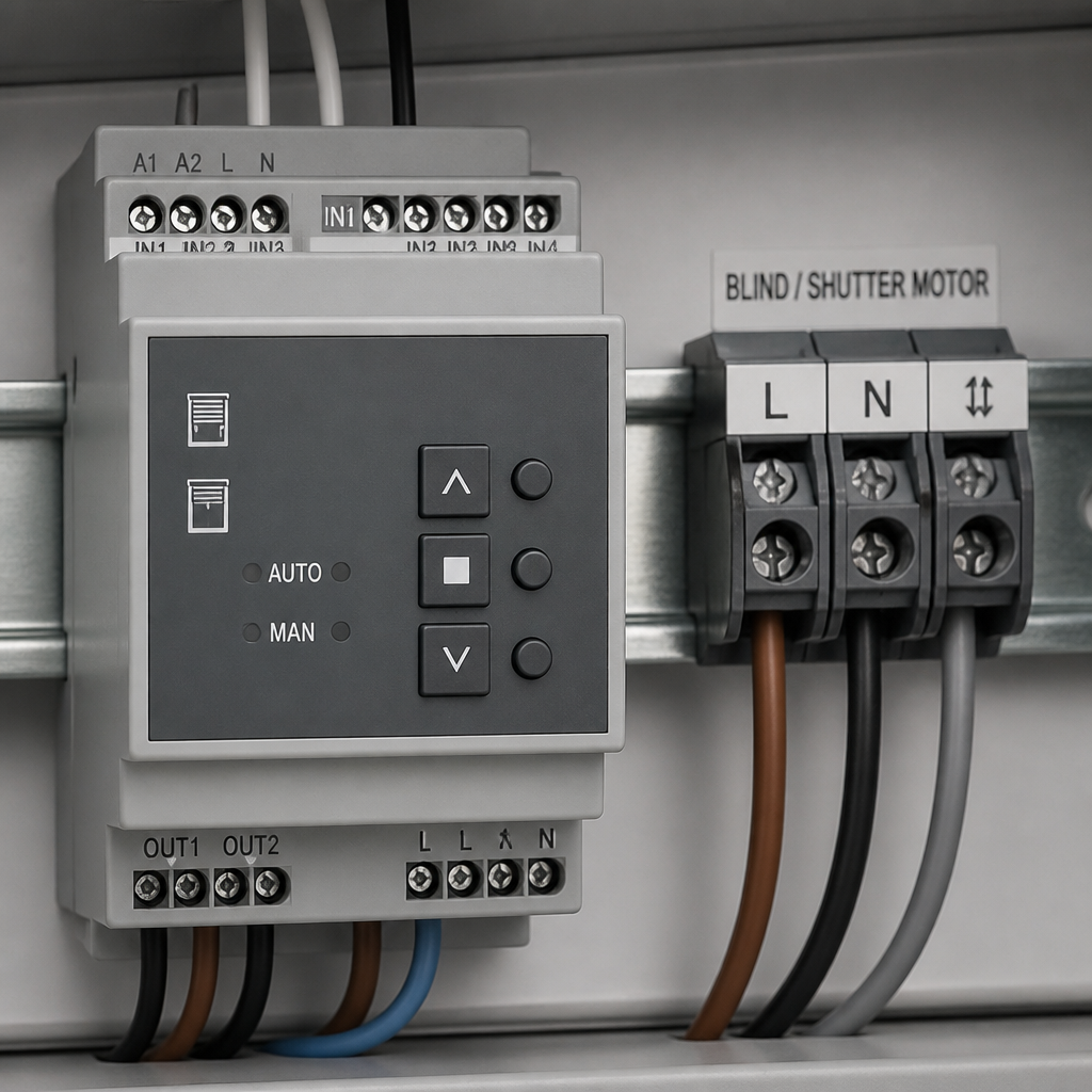 Blind and shutter control module