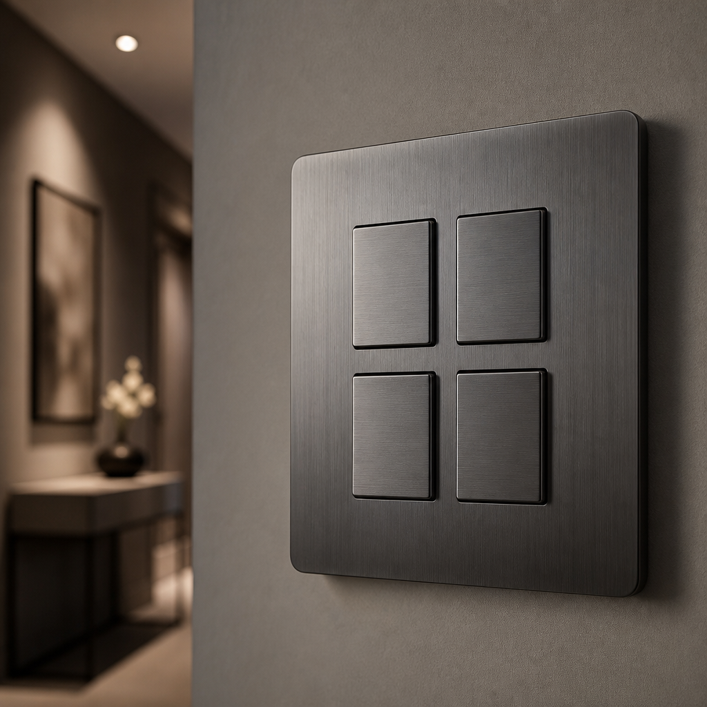 Premium metal switch plate
